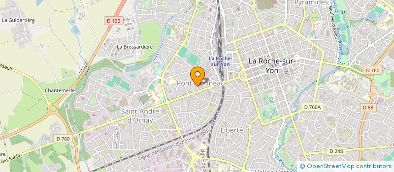 localisation de l'entreprise COOP AGRICOL VENDEE APPROV VENTE CEREALE  LA ROCHE-SUR-YON