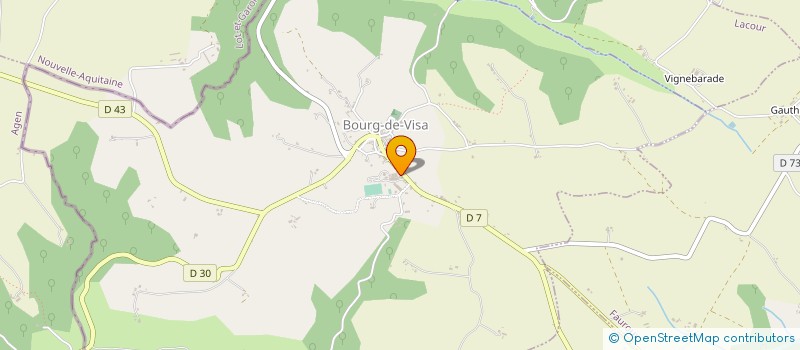 localisation de l'entreprise COOP AGRICOLE LA GERBE  BOURG-DE-VISA