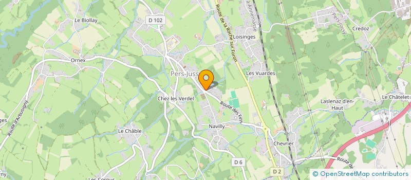 localisation de l'entreprise COOP-AGRICOLE LAITIERE DE PERS-JUSSY  PERS-JUSSY