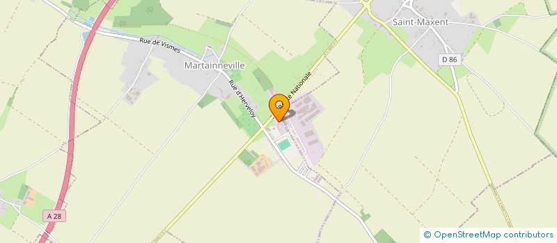 localisation de l'entreprise COOP AGRICOLE LINIERE REGION D'ABBEVILLE à MARTAINNEVILLE