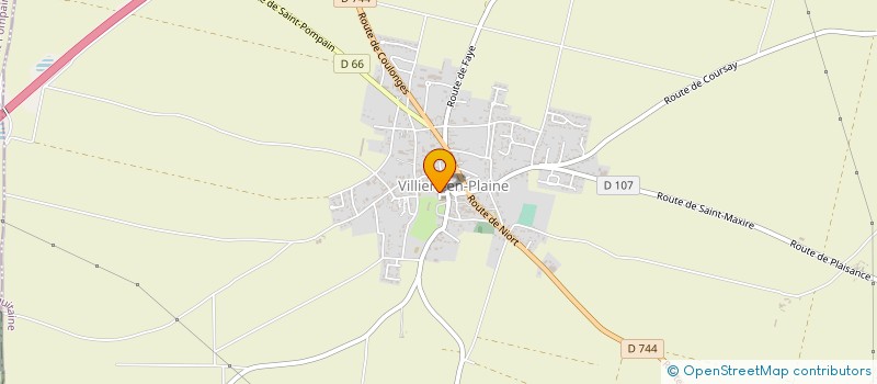 localisation de l'entreprise COOP AGRICOLE PRODUCTEURS REGION DE FAYE  FAYE-SUR-ARDIN