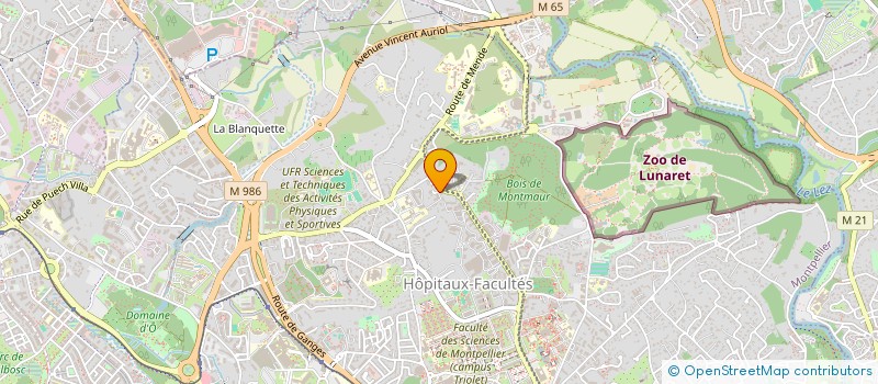 localisation de l'entreprise COOP AMBULANCE 34 à MONTPELLIER