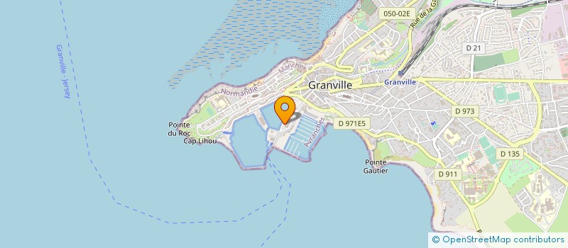localisation de l'entreprise COOP ARMEMENT PECHEURS GRANVILLAIS à GRANVILLE