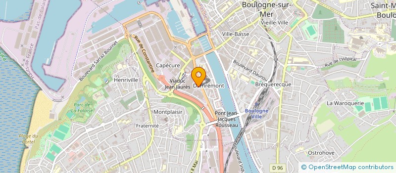 localisation de l'entreprise COOP ARMEMENT SEMI INDUST BOUL  BOULOGNE-SUR-MER