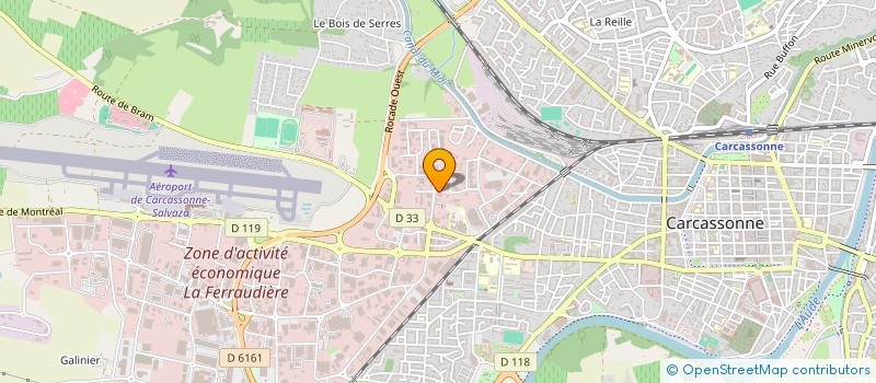 localisation de l'entreprise COOP ARTISANAL METIERS VIANDE DE L'AUDE  CARCASSONNE