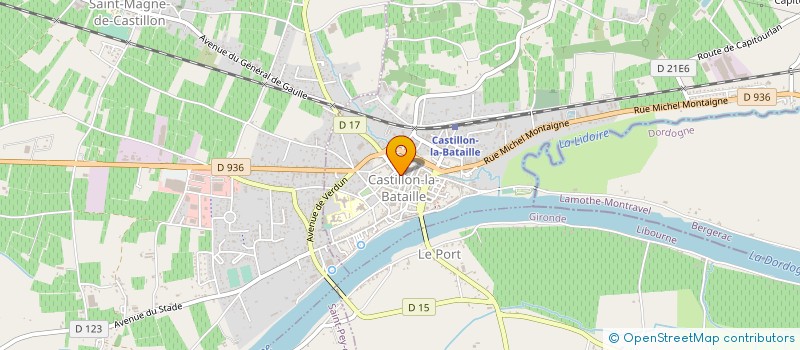 localisation de l'entreprise COOP ARTISANALE DE L'ENTRE DEUX MERS à CASTILLON-LA-BATAILLE