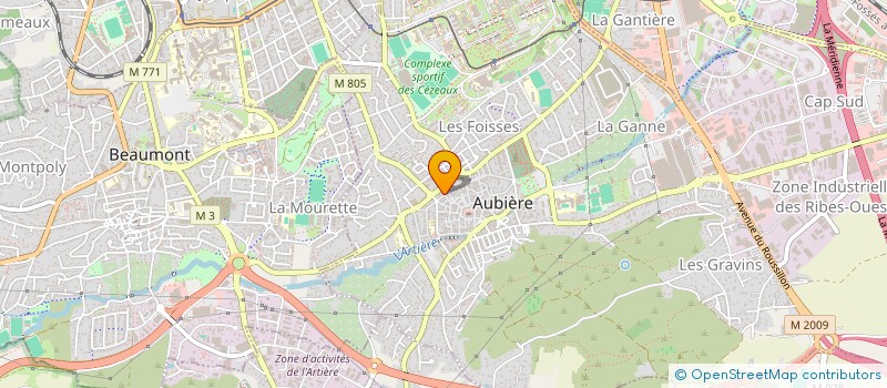 localisation de l'entreprise COOP ARTISANALE GAMAC  AUBIERE