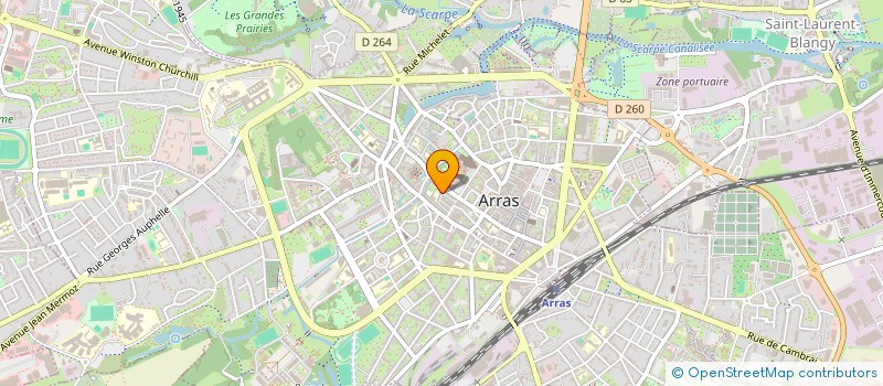 localisation de l'entreprise COOP CLUB ST JO 2000 à ARRAS