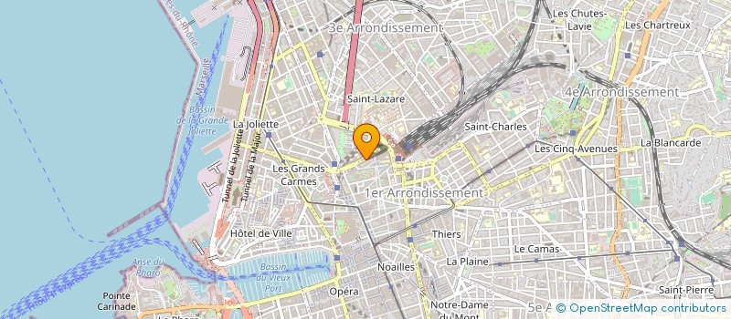 localisation de l'entreprise COOP CONSOM PERSONNEL PTT MARS à MARSEILLE