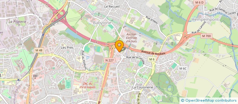 localisation de l'entreprise COOP&CORP PATRIMOINE  VILLENEUVE-D'ASCQ