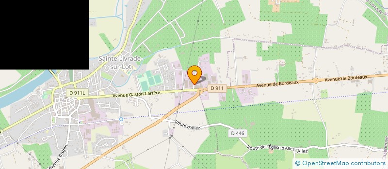 localisation de l'entreprise COOP COUFIDOU à SAINTE-LIVRADE-SUR-LOT
