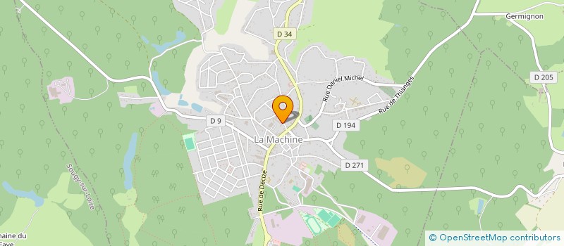 localisation de l'entreprise COOP CPPN CPA COLLEGE LA MACHINE  LA MACHINE