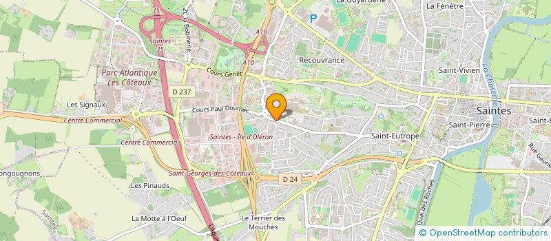 localisation de l'entreprise COOP D ACHAT ET REPART DES DETAILLANTS à SAINTES