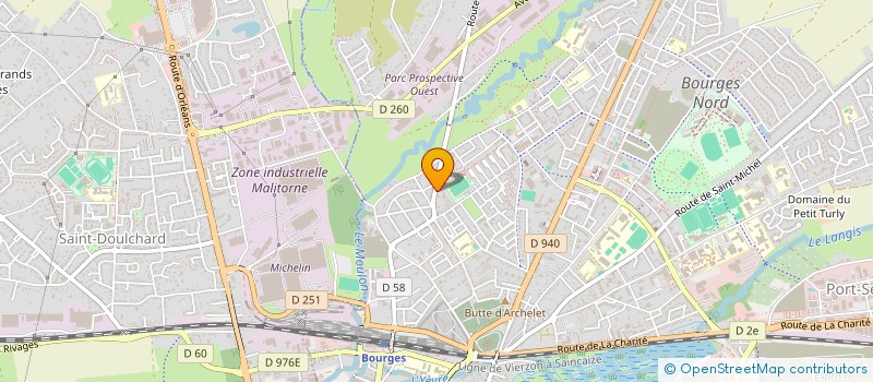 localisation de l'entreprise COOP D'ACHATS DES BOUCHERS DU BERRY  BOURGES