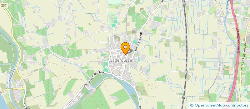 localisation de l'entreprise COOP.D'UTILIS.MATERIEL AGRICOLE DIGUES  CADEROUSSE