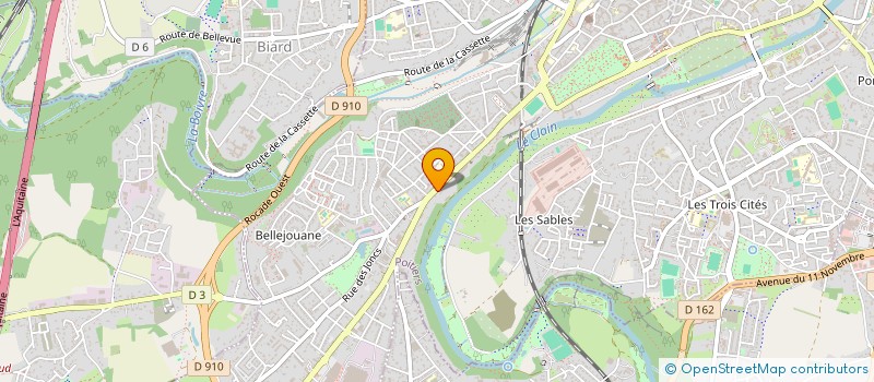 localisation de l'entreprise COOP DE FRANCE POITOU-CHARENTES à POITIERS