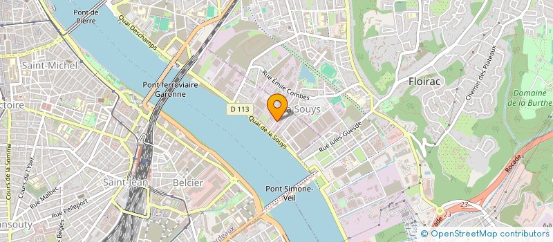 localisation de l'entreprise COOP DES CARROSSIERS GUYENNE GASCOGNE à BORDEAUX