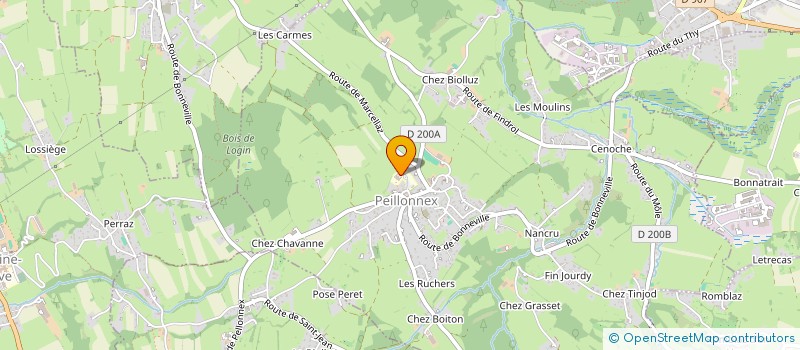 localisation de l'entreprise COOP DES CRYS  PEILLONNEX