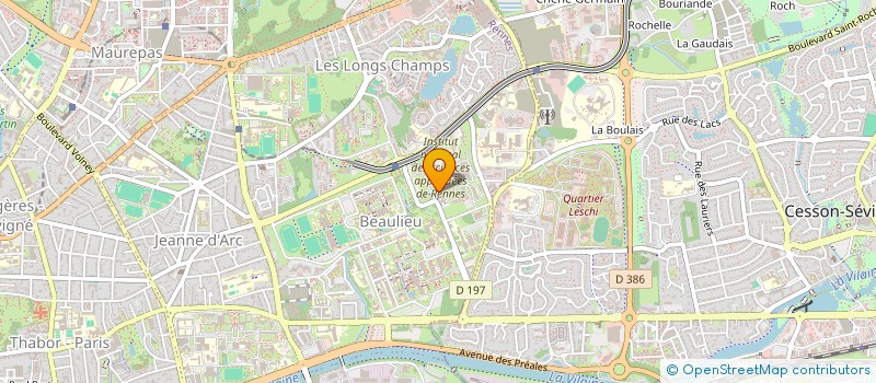 localisation de l'entreprise COOP DES ELEVES DE L I N S A  RENNES