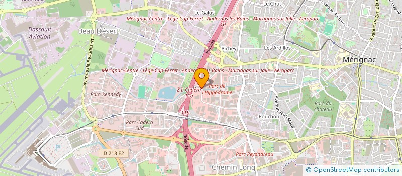 localisation de l'entreprise COOP DES TRANSPORTEURS INDEPENDANTS à MERIGNAC