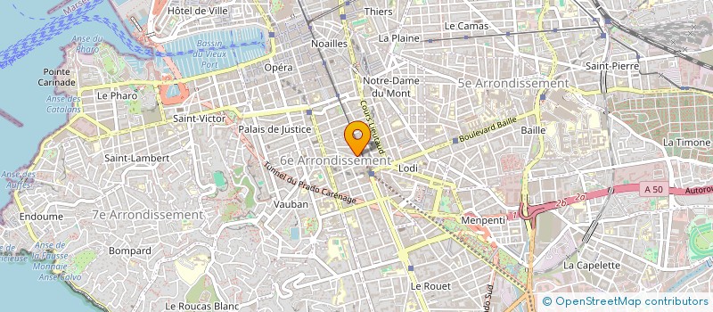 localisation de l'entreprise COOP DETAIL INSTRUMENT MUSIQUE & ACCESS à MARSEILLE