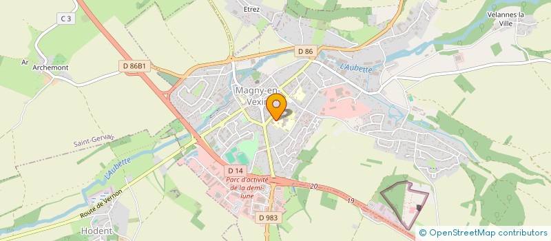 localisation de l'entreprise COOP. ECOLE MATERNELLE DU CENTRE  MAGNY-EN-VEXIN