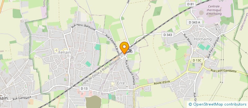 localisation de l'entreprise COOP ECOLE SUZANNE LANOY  HORNAING