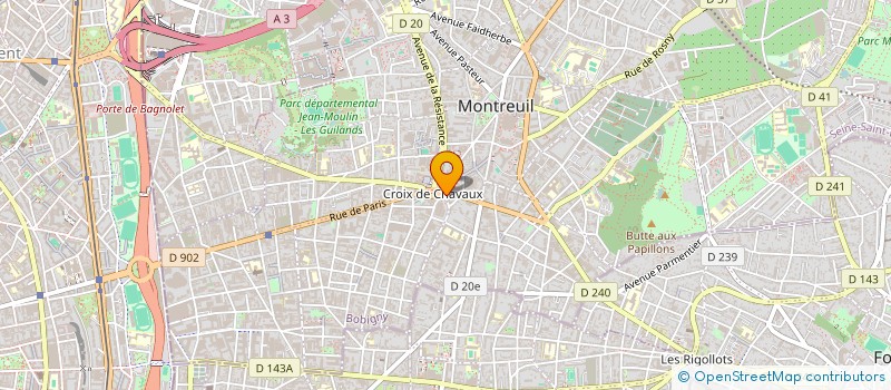 localisation de l'entreprise COOP EDITION VIE MUTUALISTE  MONTREUIL