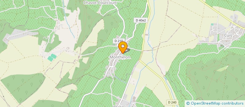 localisation de l'entreprise COOP ENTENTE PROPRIETAIRES RECOLTANTS à MONTHELON