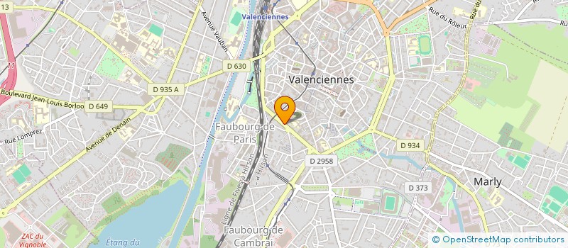 localisation de l'entreprise COOP H L M FOYER VALENCIENNOIS  VALENCIENNES