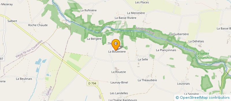 localisation de l'entreprise COOP'IDEES à MEZIERES-SUR-COUESNON