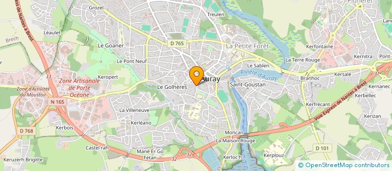 localisation de l'entreprise COOP IMMEUBLE 11 PLACE AUX ROUES à AURAY