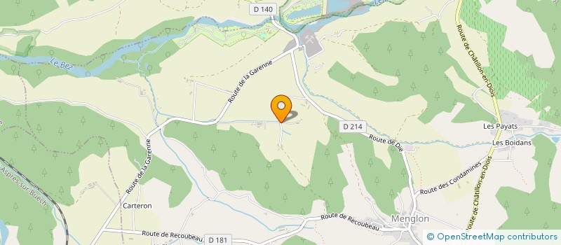 localisation de l'entreprise COOP'LA CABANA  LUC-EN-DIOIS