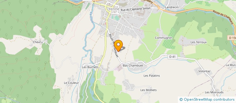 localisation de l'entreprise COOP LAITIERE DE YENNE PORTE DE SAVOIE à YENNE