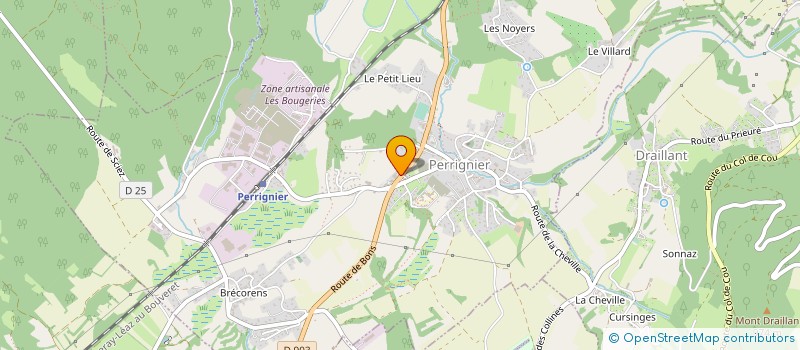 localisation de l'entreprise COOP-LAITIERE DU MASSIF DES MOISES à CERVENS