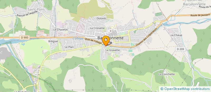 localisation de l'entreprise COOP LAITIERE VALLEE UBAYE à BARCELONNETTE