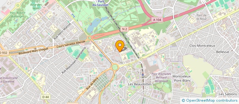 localisation de l'entreprise COOP MALRAUX à AULNAY-SOUS-BOIS