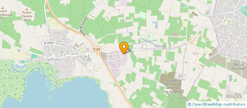 localisation de l'entreprise COOP MARIT CONCHYLICOLE DE VENDRES  VENDRES