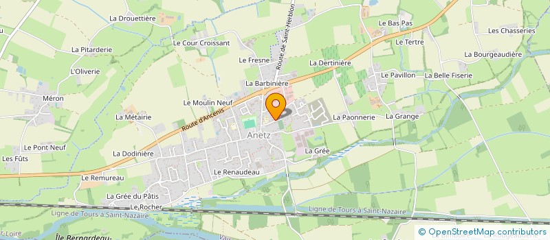 localisation de l'entreprise COOP PEDAGOGIQUE ECOLE PUBLIQUE ANETZ à VAIR-SUR-LOIRE