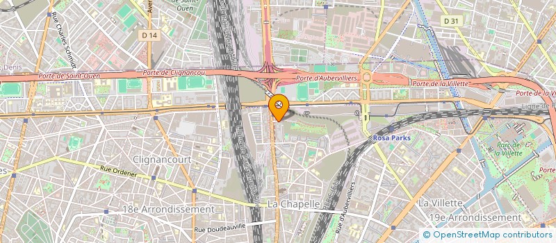 localisation de l'entreprise COOP PERSONNEL PTT LIGNE NORD ET EST  PARIS