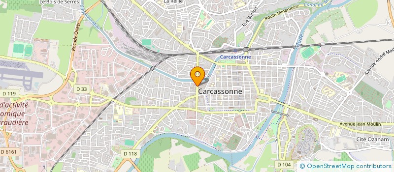 localisation de l'entreprise COOP POUR UNION ET SERVICE ARTISANS AUDE à CARCASSONNE