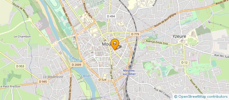 localisation de l'entreprise COOP PRODUCTEURS DE MIEL à MOULINS