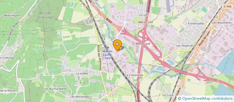 localisation de l'entreprise COOP PRODUCTION AVICOLE SAONE ET LOIRE  MACON