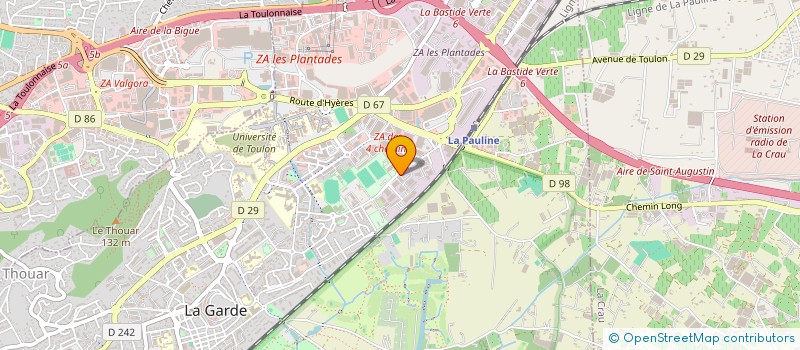 localisation de l'entreprise COOP'R  LA GARDE