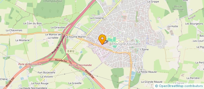 localisation de l'entreprise COOP RAINEA à THORIGNE-FOUILLARD
