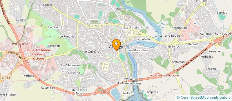 localisation de l'entreprise COOP RES VENELLE TREVEGAT ASS LOCATAIRES à AURAY