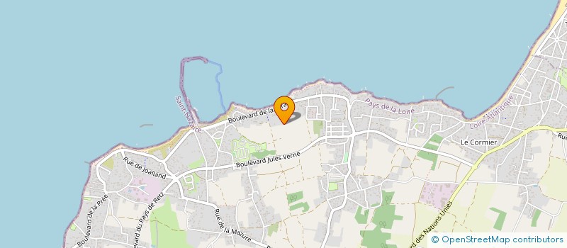 localisation de l'entreprise COOP & RETZ à LA PLAINE-SUR-MER