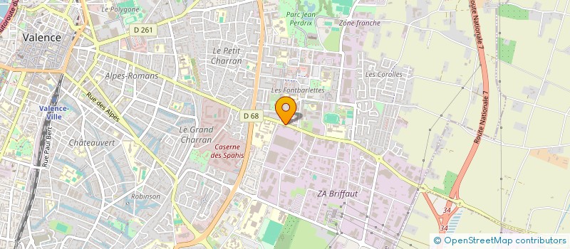 localisation de l'entreprise COOP RHONE MEDITERRANEE à VALENCE