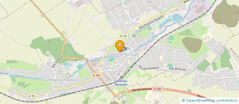 localisation de l'entreprise COOP SCOL INSTITUT MEDICO PEDAGOGIQUE  CALONNE-RICOUART