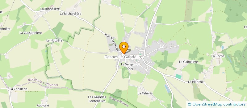 localisation de l'entreprise COOP SCOLAIRE DE COULOMBIERS à FRESNAY-SUR-SARTHE